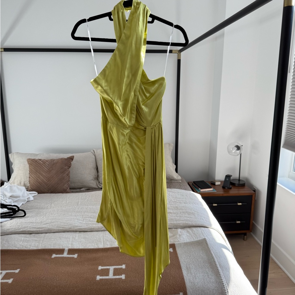 Elliatt Green Halter Cocktail Gown
